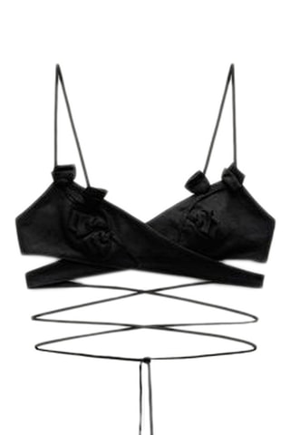 Ramie Crop Top - Zwart
