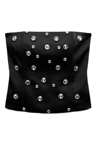 Strapless Top - Zwart