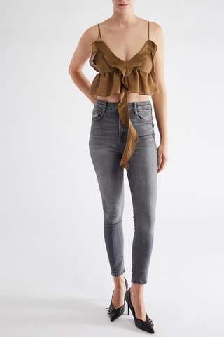 Crop top - Lichtbruin