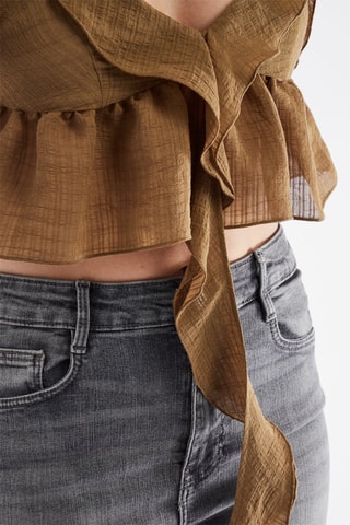 Crop top - Lichtbruin