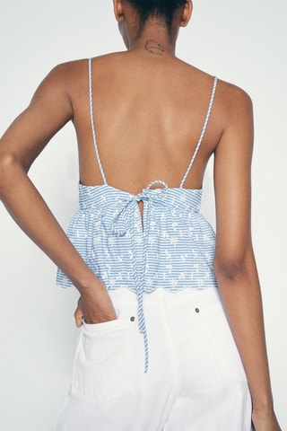 Crop top - Hemelsblauw