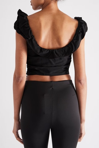 Crop top - Zwart