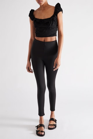 Crop top - Zwart