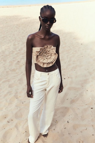 Stapless Top - Beige