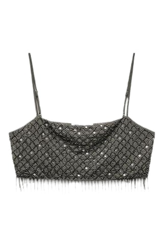 Crop Top - Donkergrijs