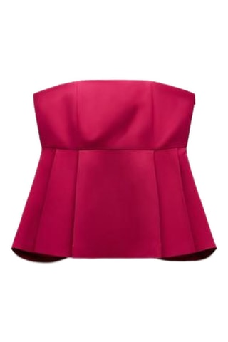 Strapless Top - Fuchsia