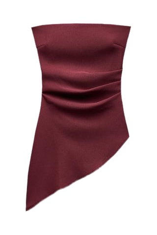 Strapless Top - Bordeauxrood