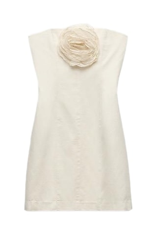 Strapless Jurk - Ecru