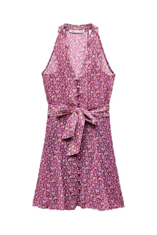 Blouse-jurk - Fuchsia