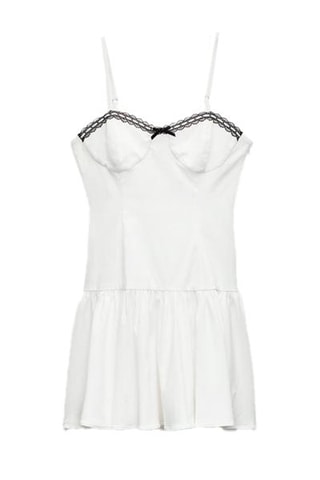 Strapless Jurk - Wit