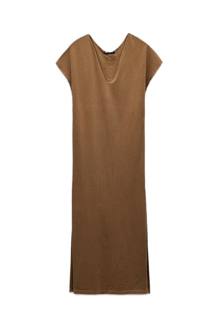 Rechte Jurk - Bruin