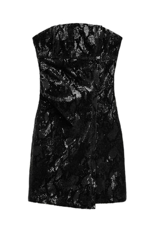 Strapless Jurk - Zwart