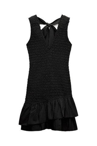 Jurk met lage taille - Zwart