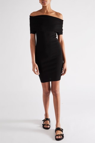 Nauwaansluitende Jurk - Zwart