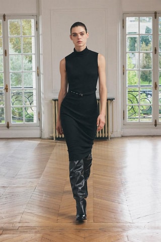 Nauwaansluitende Jurk - Zwart