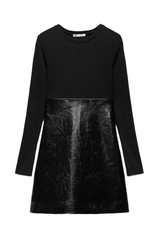 Jurk Trompe-l'œil - Zwart