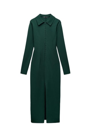 Blouse-jurk - Donkergroen