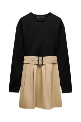 Jurk Trompe-l'œil - Zwart