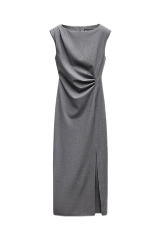 Nauwaansluitende Jurk - Gemêleerd Grijs