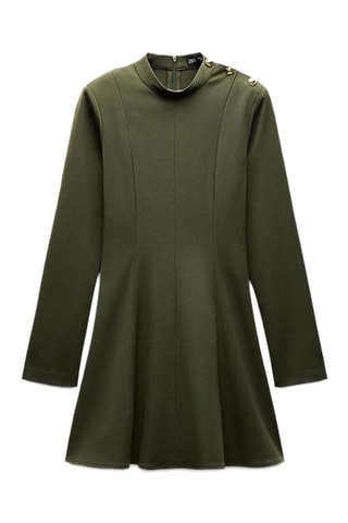 Trapezium Jurk - Donkergroen