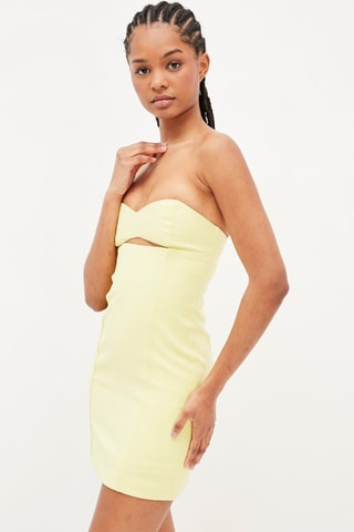 Strapless Jurk Lichtgroen