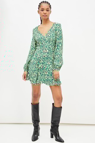 Trapezium Jurk Donkergroen