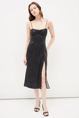 Midi-jurk Zwart en Wit