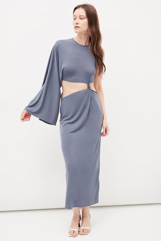 Trompe-l'œil Jurk Lichtgrijs