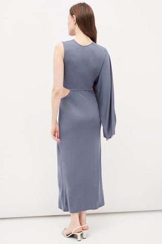 Trompe-l'œil Jurk Lichtgrijs