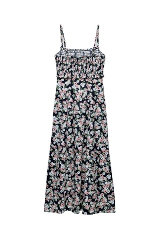 Linnen Midi-jurk - Zwart