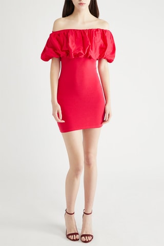 Nauwaansluitende Jurk - Rood