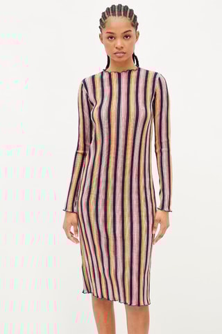 Rechte Jurk Roze en Zwart