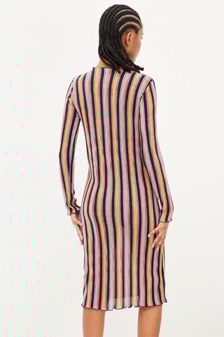 Rechte Jurk Roze en Zwart