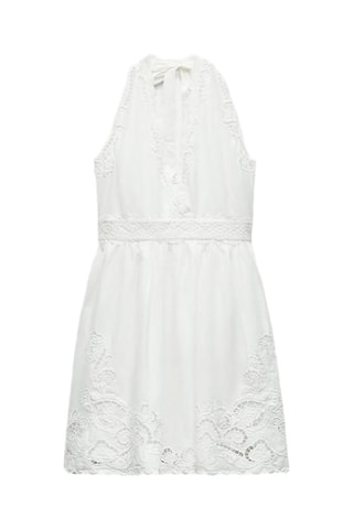 Jurk met Engelse borduursels - Wit