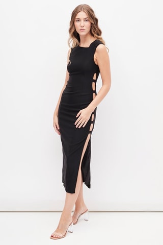 Nauwaansluitende Jurk Zwart