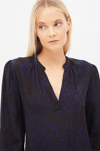 Jurk Lage Taille Zwart en Marineblauw