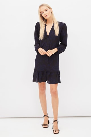 Jurk Lage Taille Zwart en Marineblauw