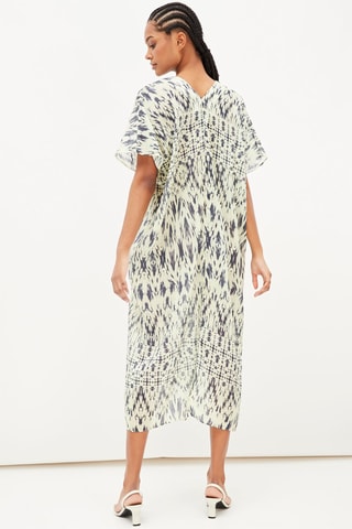 Rechte Jurk Ecru en Zwart