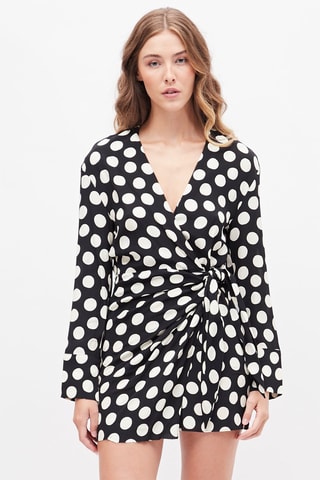 Robe portefeuille Noir et blanc