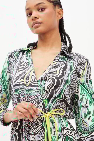 Wikkeljurk Zwart en Lichtgroen