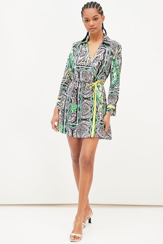 Wikkeljurk Zwart en Lichtgroen