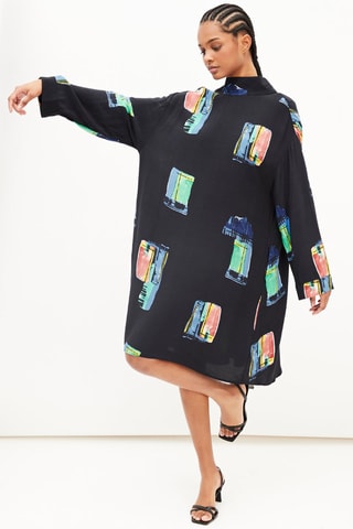 Robe oversize Noir