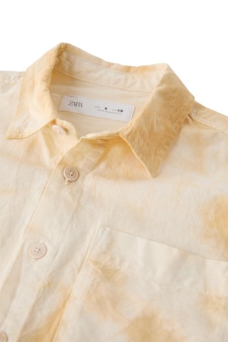 Blouse tie and dye- Ecru en Beige