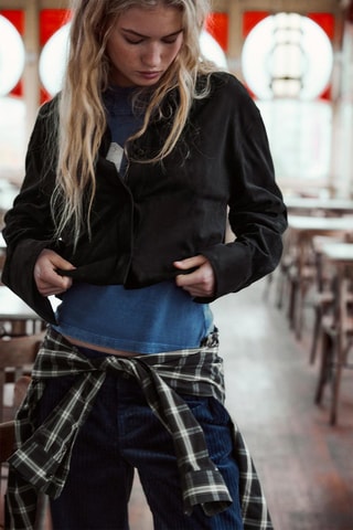 Korte Blouse - Zwart