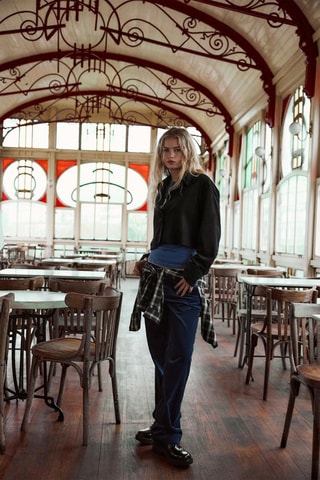 Korte Blouse - Zwart