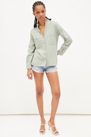 Linnen Blouse Kaki