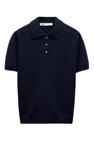 Wollen Polo - Nachtblauw