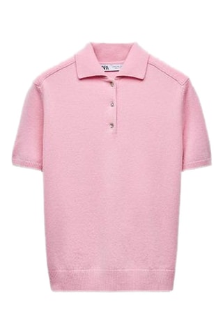 Wollen Polo - Roze