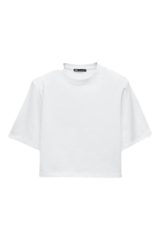 Cropped T-shirt - Wit