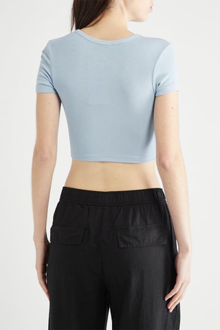 T-shirt cropped - Lichtgrijs